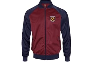 West Ham United FC - Chaqueta de Entrenamiento Oficial - Hombre - Estilo Retro