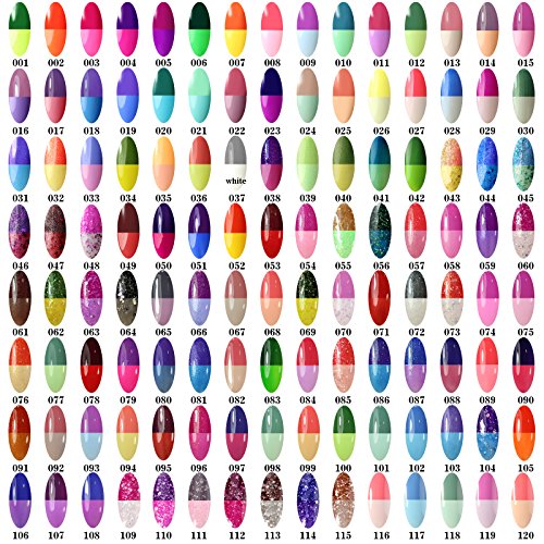 Gellen auflösbarer Gel Nagellack UV Thermo Farbwechsel sich ändert nach Temperatur 10ml #115 - 3