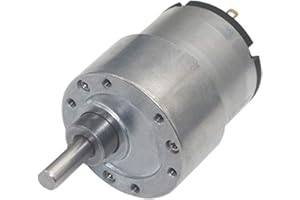 Auart Zyilei- Motor DC Motor eléctrico de Caja de Engranaje de Alto Torque, JGB37-520 37mm 12V DC 7RPM a 960RPM, Resistente al Desgaste (Speed(RPM) : 7rpm, Voltage(V) : 12V)