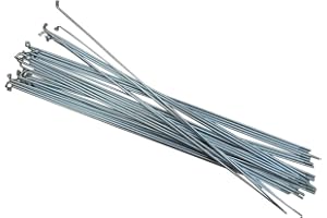 SLE SPOKES SLE Rayons 250 mm – 303 Lot de 36 mm, en Acier galvanisé Noir ou Argent pour vélo, vélo de Rayon
