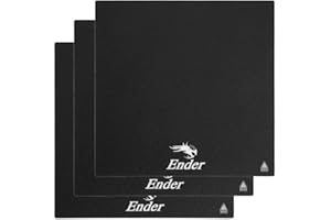 3 Pièces Original Creality Ender 3 Plateforme, Imprimante 3D Construire Surface Plaque Adhésive pour Ender 3 Pro/Ender 3 V/Ender 3 S1, 235x235mm