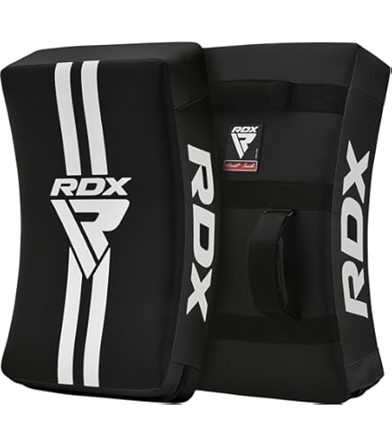 Pad Allenamento Muay Thai Curvo - Pelle PU Con Impugnatura Solida Per Kickboxing, MMA E Arti Marziali