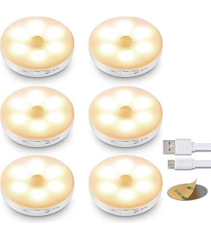 3 Luci Notturne LED Ricaricabili Con Sensore Movimento - Per Armadi, Scale, Corridoi - Foto 14