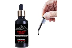 SH SHAKRA HEALTH Himalayan Shilajit Liquid Drops 50ml Potent & Pure with Dropper. Organic, Vegan Fulvic Acid & Natural Trace Mineral Complex for Stamina & Chronic Fatigue