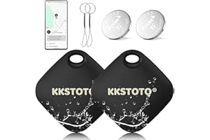 KKSTOTO Smart Traceur GPS Android, Air Tag Android, Fonctionne avec l’app Google Localiser (Uniquement Android), Localisateur GPS, IP66 ImperméAble, pour Les Clés/Portefeuilles/Valises/Bagages/Enfant