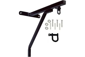 Islero Fitness Boxing Punch Bag Hanging Wall Bracket Mount Steel Chain D-Shackle Swivel Indoor Gym Punching Bag Holding Stand Set MMA UFC