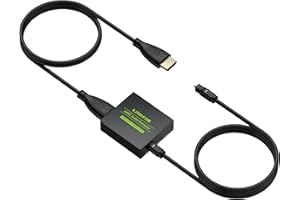 LiNKFOR Convertitore eARC/ARC a Ottico 192kHz con Cavi HDMI Ottico Estrattore Audio HDMI eARC Supporto Dolby 5.1/DTS eARC ARC Audio Extractor per Soundbar, Home Cinema, Cuffie Wireless