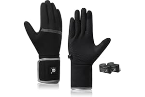 BARCHI HEAT BARCHI Guanti Sottili riscaldati per Uomini e Donne, Guanti riscaldati Ricaricabili, scaldamani Invernali, Adatti per Guidare, Correre, Scrivere, Camminare, ECC.