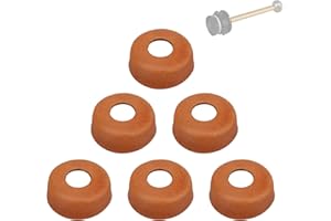 LVACODV Lantern Accessories - 6 Pcs Leather Pump Cups for Coleman Gas Lantern 220 200 242 425 413 236 237 Models (216-5091) - Compatible with Coleman Gas Lanterns and Stove