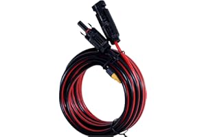 iHaospace Solarstecker auf XT60 Stecker Solar Kabel Verlängerung 0,6m/1,5m/3,5m/5m für Ecoflow Delta/River Anker Solix Solarpanel zu Powerstation (5m)