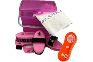 ‎RL24 RL24 Haas - Kinder Putzbox für Pferde | Putzkasten mit Inhalt inkl. MagicBrush RL24 Edition | befüllte Putzkiste | Putzkoffer für Pferde | Pferdepflege Set 8-teilig