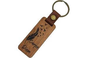 Amore Legno Sforza Portachiavi Portafortuna, Portachiavi Donna, Uomo, Idee Regalo per Amici Colleghi e Maestre, Portachiavi Casa, Regalo Laurea, Regali, Portachiavi in Legno Made in Italy