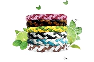nedit Bracelet Poignet/cheville (6 pièces) - Bracelet A La Citronnelle - Lot de 6 Bracelets pour Adultes et Enfants