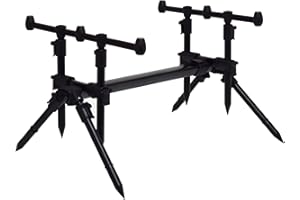 LEEDA Rogue 3 in 1 Rod Pod + Carrycase, Black