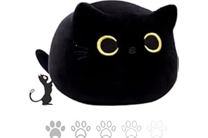 Tittaty Animales de Peluche de Gato, simpáticos Cojines de algodón, Regalos para niños, decoración del Coche Blanco (28 cm)