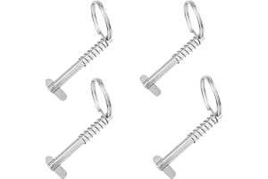 Jadeshay Quick Release-stift, 4 delar marina fjäderstift, 316 rostfritt stål, fjäderbelastad, säkerhetsnål, båt, tungstift, h