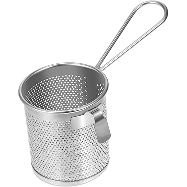 Set 2 Utensili Da Cucina In Acciaio Inox - Scolapasta E Schiumarola Con Manico In Legno, Per Pasta E Fritti