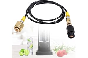 HONEYHOUSE W21.8-14 CO2 Soda Maker,1.5m 60in para Adaptador de Manguera Externa Soda Stream Soda Club Al Tanque de Co2 Cga320