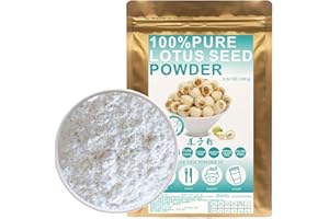 PLANT GIFT 100% Natural Pure Lotus Seed Powder 100g/3.52oz 莲子粉 polvo de semilla de loto para panadería y bebidas, | sin conservantes, liofilizado, sin azúcar añadido
