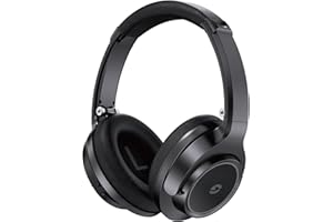 REBOCICO Wireless Headphones Over Ear,Headphones Wireless Bluetooth,70H Playtime and 3 EQ Wireless Headphones with Microphone,Foldable Lightweight Bluetooth 5.1 Headphones for Travel/Office/Cellphone/PC