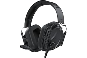 Vakedy HW12 Gaming Headset for PC, PS5, PS4, Xbox One, Switch, Gaming Headphones with Microphone, Wired Headet with 3.5mm Audio Jack (Cool Black)