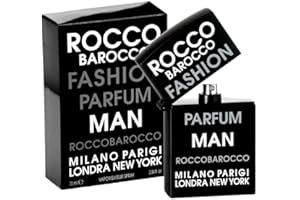 Roccobarocco - Man Fashion Eau De Parfum Uomo - Profumo Uomo Dalla Fragranza Agrumata, Speziata, Legnosa e dall’originale dolcezza. Flacone Da 75 Ml