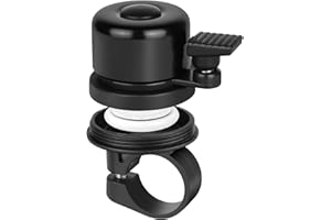 Ainiv Campanello Bici per AirTag, Impermeabile e Antifurto Campanello da Bicicletta 110dB Max, Adatto per Bici Bambini, Bici da Strada, Mountain Bike, Bici Elettrica metti Airtag (Not include Airtag)