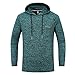 Produktbild SHINEHUA Herren Basic Kapuzenpullover, Herren Große Hoodie Sport im Freien Schnell trocknend Sweatershirt Top Bluse Pullover Hoodie Jacke Sweatjacke Sweatshirt Sweater (Grün,L)