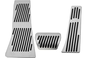 LTUSGT Pédale Pied Voiture pour BMW pour X5 pour X6 E70 E71 E72 F15 F16 F85 F86 Repose-Pieds Aluminium Pédale Pédales Frein Couverture Antidérapants Accessoires Voiture Accélérateur Pédales