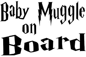 Pegatina Harry Potter Baby Muggle On Board Libro Película Vinil Para Carro Calcomanía Mural Decoración Para Recamara Niñas Cuarto Niño Estudio Sala Recibidor Harry Potter Sticker 10x15cm Por Nia Art …