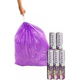 ARVALE B&uuml;y&uuml;k Boy 65X70 Kokulu B&uuml;zg&uuml;l&uuml; &Ccedil;&ouml;p Poşeti 5 Paket (50 Adet) &Ccedil;&ouml;p Torbası 60 Litre &Ccedil;&ouml;p Torbası (Lavanta)