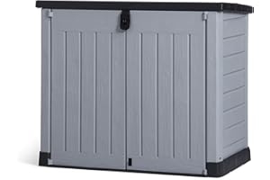 KETER Abri Horizontal Range Poubelle SIO Pro - 1200 litres - Gris