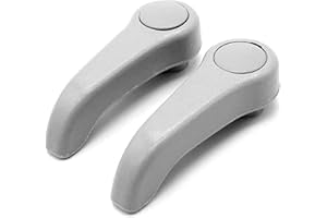 ANBOO Poignées de Réglage de Siège Avant Grises, Clio 2 Accessoire Compatible avec Renault Clio 2 Twingo1 7701209658 7701470827