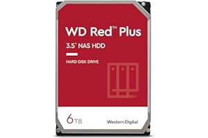 WESTERN DIGITAL WD Red WD60EFRX Disco duro 3.5" para dispositivos NAS 5400 RPM Class 6TB , SATA 6 Gb/s, CMR, 64MB Cache, Rojo
