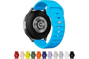 TStrap Bracelet de Montre Silicone 20mm 22mm pour Homme et Femme, Boucle Réglable, Dégagement Rapide, Bracelet Montre Sport Noir, Compatible avec les Montres Intelligentes