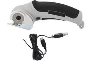 Joyzan Cardboard Cutter, 4.2V 2000mAh 240RPM Cordless Electric Scissors Handheld Fabric Shears Rechargeable Rotary Paper Cutter Portable Box Cutting Tool with Safety Lock for Carpet Sponge Leather