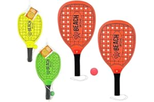 COLORBABY Color Baby - Set de Palas de Madera para Playa, Color neón (53669)