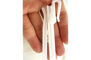 VOMONO 15pcs of Adjustable Deep Pinch Pleat Hooks Adjustable Locking Curtain Tape Hooks Plastic