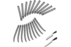 RHQFDM 20 Pezzi Protezione per Coltelli Protezione per la Lama in Plastica Nera Set di Protezione Universale per i Bordi dei Coltelli per Coltelli Adatto per Coltelli da Cucina di Diverso Spessore