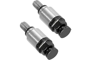 UNIFIZZ 2 valvole di sfiato per forcella a vite per moto, M5 x 0,8, per Honda, Yamaha, Suzuki, Kawasaki, colore nero 1996-2023