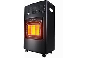 Tronitechnik® Heizgerät 4200 Watt 3 Stufen Gasheizofen Gasheizgerät Gasheizer Keramik Gasofen Gasstrahler für Gasflasche Propangas Heizer, Heizung inkl. Gasdruckregler mobil energiesparend