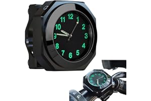 ASPUIC Luminous Motorcycle Handlebar Watch,Universal Motorcycle Handlebar Dial Clock Watch,Waterproof Motorbike H/andlebar Quartz Clock,Motorcycle H/andlebar C/lock,Motorbike C/lock for Universal Motorcycles