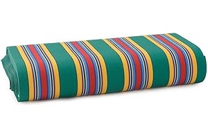 Carillo Tela per sedie Sdraio - Tela da Sdraio al Metro Multirighe Larghezza 45 cm P464 Verde