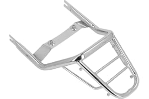 ‎QIILU Hinterer Gepäckträger, für Monkey 125 2018‑2022 Verchromte Gepäckablage aus Karbonstahl