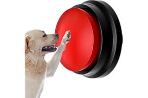 Teksome Pulsanti parlanti per l'addestramento del Cane - Pulsanti parlanti Pulsanti di Parole registrabili - 30 Secondi Registrazione vocale Risposta Cicalino Discorso Strumenti di addestramento