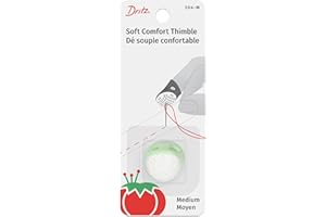 Dritz Soft Comfort Thimble-Medium, Other, Multicoloured, 2.94x7.62x12.06 cm