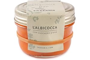 LAZZARIS DAL 1901 Lazzaris 1901 - Confetture di albicocche e zucchero d'uva BIO 250 g Gourmet - 4 vasi per cartone