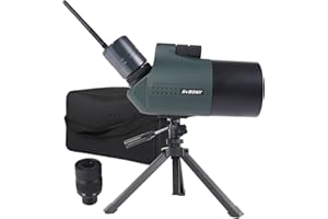 Svbony SV41Pro Mak Longue Vue avec Trépied et SC001 WiFi Caméra, 28-84X80 FMC Mise au Point à Double Vitesse, Longue Vue Puissante pour Le Tir Sportif et la Chasse, Observation des Oiseaux