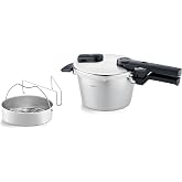 Fissler Vitaquick Premium D&uuml;d&uuml;kl&uuml; Tencere (2,5 L, &Ccedil;ap 18 cm), Paslanmaz &Ccedil;elik D&uuml;d&uuml;kl&uuml; Tencere, 2 Pişirme Seviyesi, Alman Malı