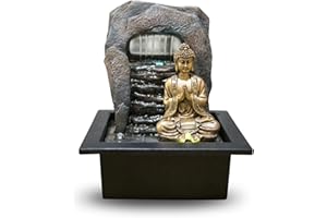 ZEN LIGHT Zen&Light SC 1707 Buddha Zen Dao - Fontana, resina 21 x 17 x 25 cm, bronzo, 1 pz.